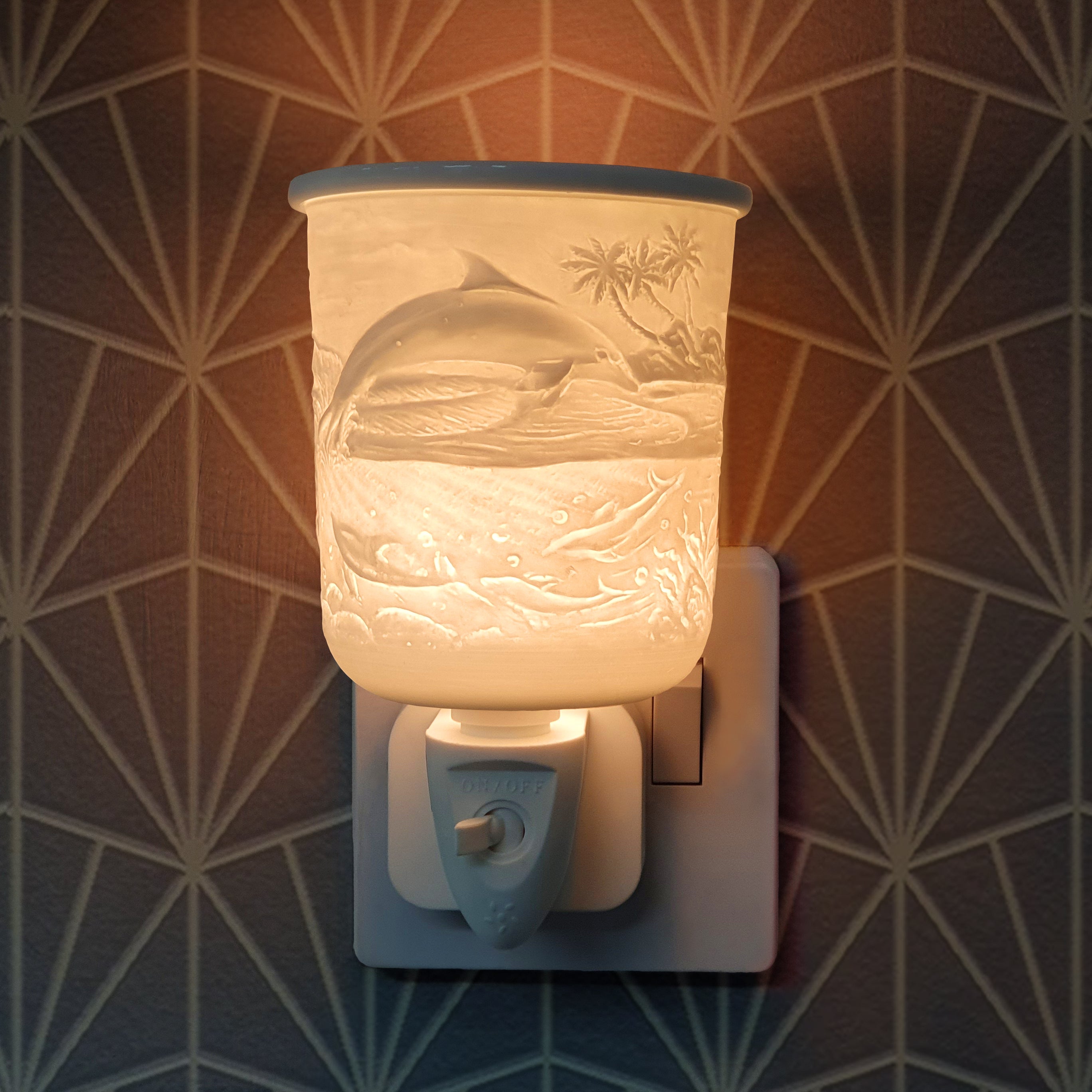 Cello - Porcelain Plug In Electric Warmer - Dolphin