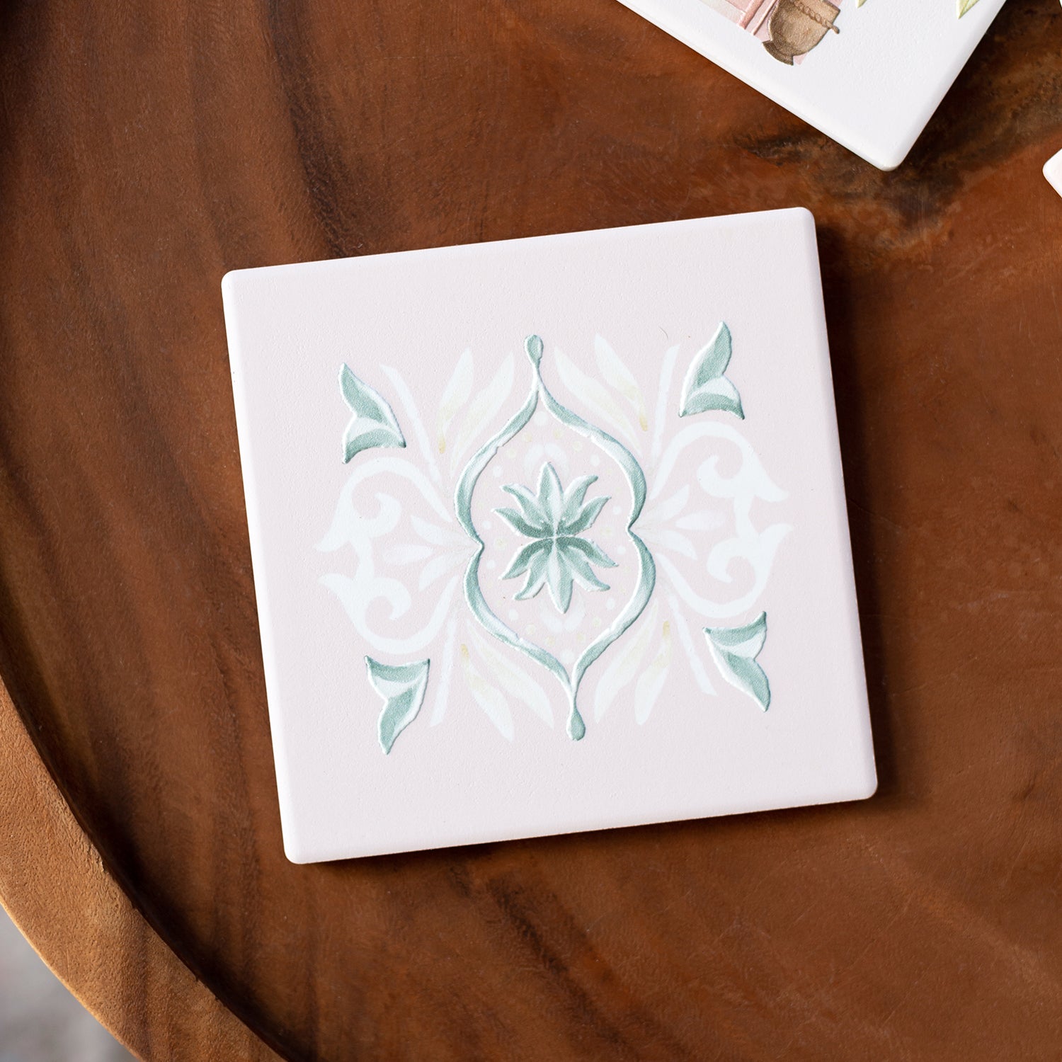 Splosh Modern Oasis Flourish Ceramic Coaster
