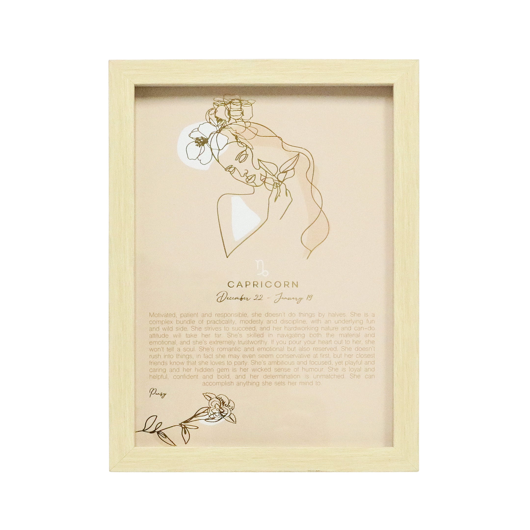 Splosh - Mystique Framed Print - Capricorn