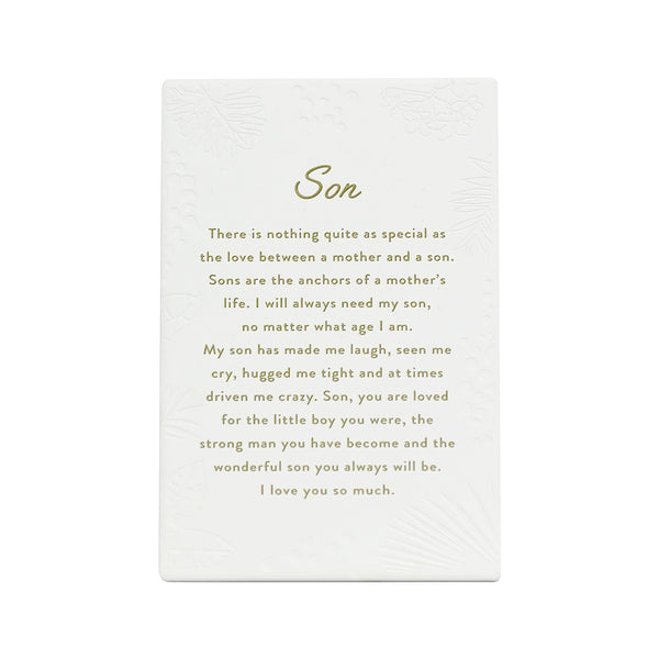Inspired by their previous best-selling Life Quotes range, Precious Quotes include 12 different verses, with each Quote a meaningful gift idea for someone special. Conveying a custom themed message in a 3D embossed text upon delicate etched floral designs, each Precious Quote also comes with its own custom gift box that features exquisite gold foil detail and personalised “To” and “From” fields.