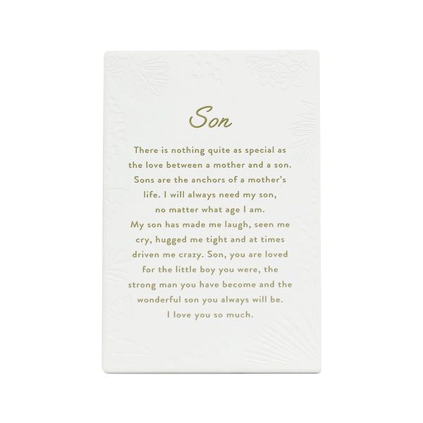 Inspired by their previous best-selling Life Quotes range, Precious Quotes include 12 different verses, with each Quote a meaningful gift idea for someone special. Conveying a custom themed message in a 3D embossed text upon delicate etched floral designs, each Precious Quote also comes with its own custom gift box that features exquisite gold foil detail and personalised “To” and “From” fields.