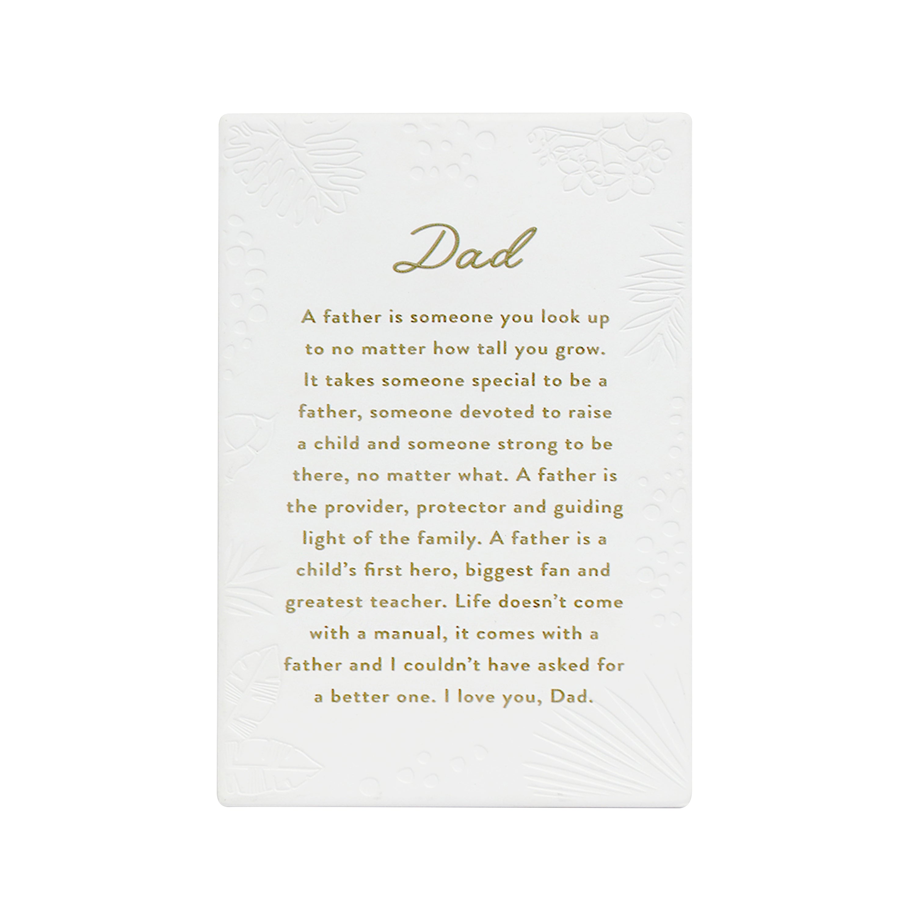 Inspired by their previous best-selling Life Quotes range, Precious Quotes include 12 different verses, with each Quote a meaningful gift idea for someone special. Conveying a custom themed message in a 3D embossed text upon delicate etched floral designs, each Precious Quote also comes with its own custom gift box that features exquisite gold foil detail and personalised “To” and “From” fields.