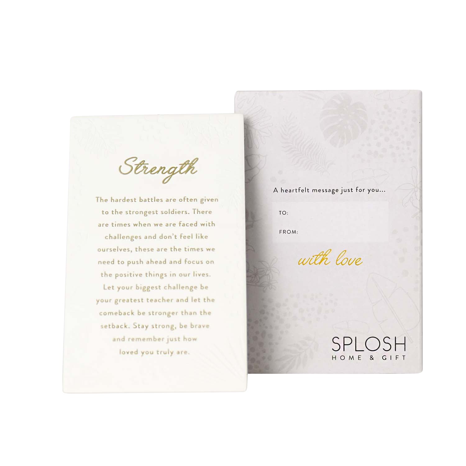 Inspired by their previous best-selling Life Quotes range, Precious Quotes include 12 different verses, with each Quote a meaningful gift idea for someone special. Conveying a custom themed message in a 3D embossed text upon delicate etched floral designs, each Precious Quote also comes with its own custom gift box that features exquisite gold foil detail and personalised “To” and “From” fields.