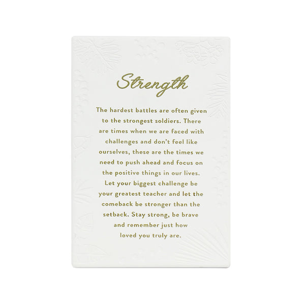 Inspired by their previous best-selling Life Quotes range, Precious Quotes include 12 different verses, with each Quote a meaningful gift idea for someone special. Conveying a custom themed message in a 3D embossed text upon delicate etched floral designs, each Precious Quote also comes with its own custom gift box that features exquisite gold foil detail and personalised “To” and “From” fields.