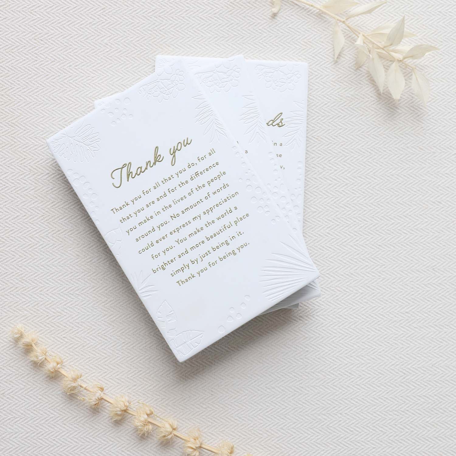 Inspired by their previous best-selling Life Quotes range, Precious Quotes include 12 different verses, with each Quote a meaningful gift idea for someone special. Conveying a custom themed message in a 3D embossed text upon delicate etched floral designs, each Precious Quote also comes with its own custom gift box that features exquisite gold foil detail and personalised “To” and “From” fields.
