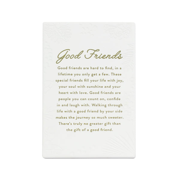 Inspired by their previous best-selling Life Quotes range, Precious Quotes include 12 different verses, with each Quote a meaningful gift idea for someone special. Conveying a custom themed message in a 3D embossed text upon delicate etched floral designs, each Precious Quote also comes with its own custom gift box that features exquisite gold foil detail and personalised “To” and “From” fields.