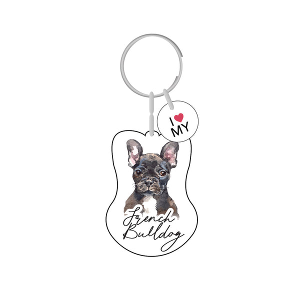 This cute French Bulldog Keychain is the perfect way to celebrate your love for your pet! Whether for yourself of as a gift for the ultimate dog lover. This Keychain is one of 32 dog breeds featured in the Pets Keyring collection.
Dimentions Approx: 5.5 x 4 x 01