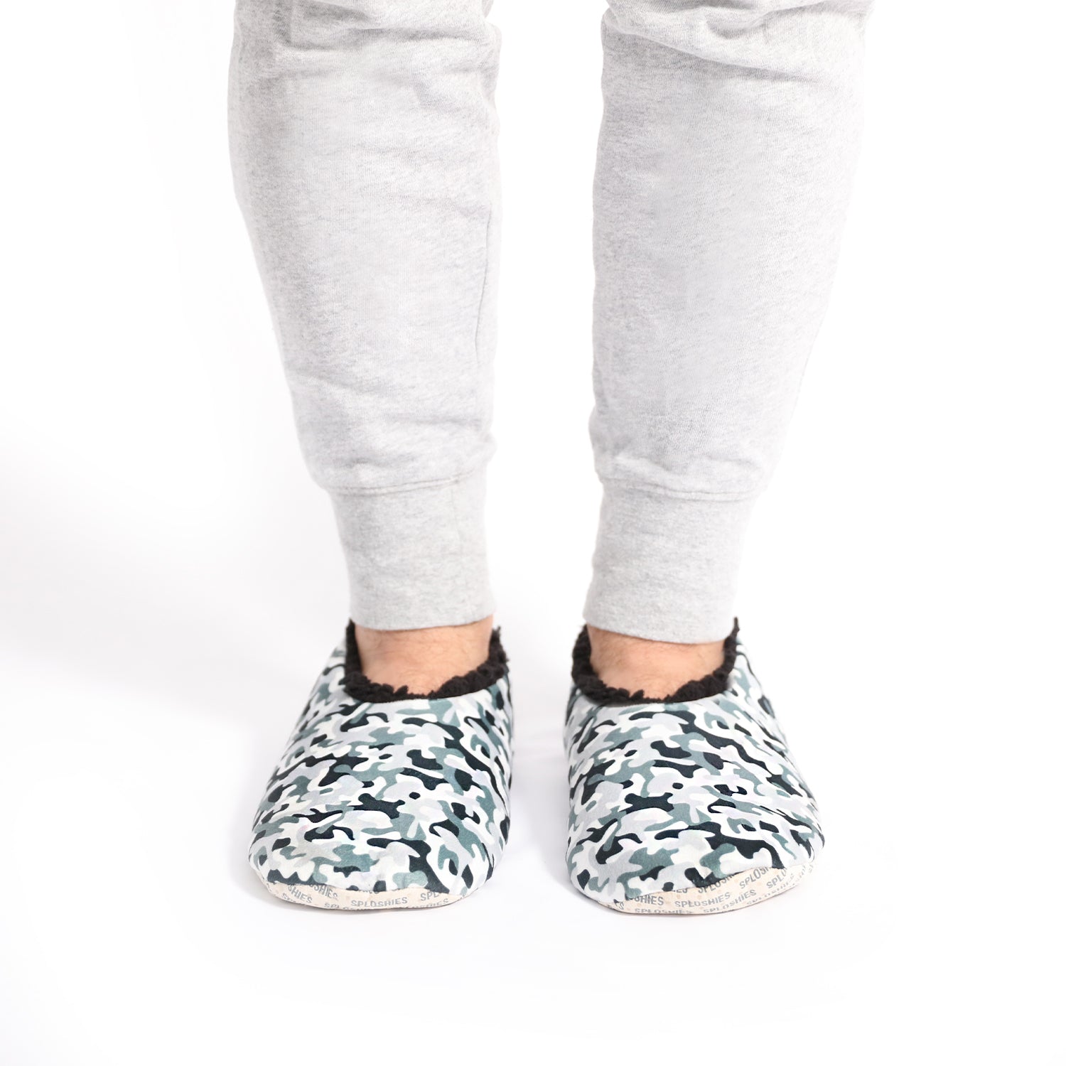 Splosh Slippers - Men's Velvet Light Grey Camo