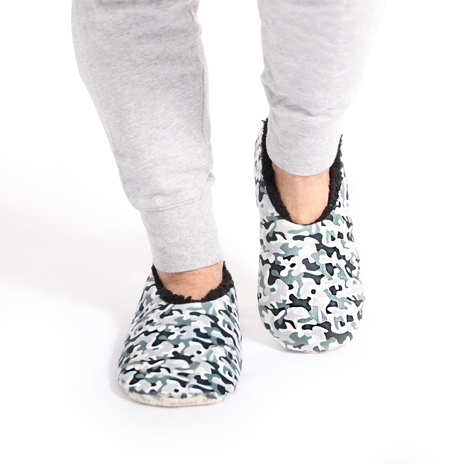 Splosh Slippers - Men's Velvet Light Grey Camo