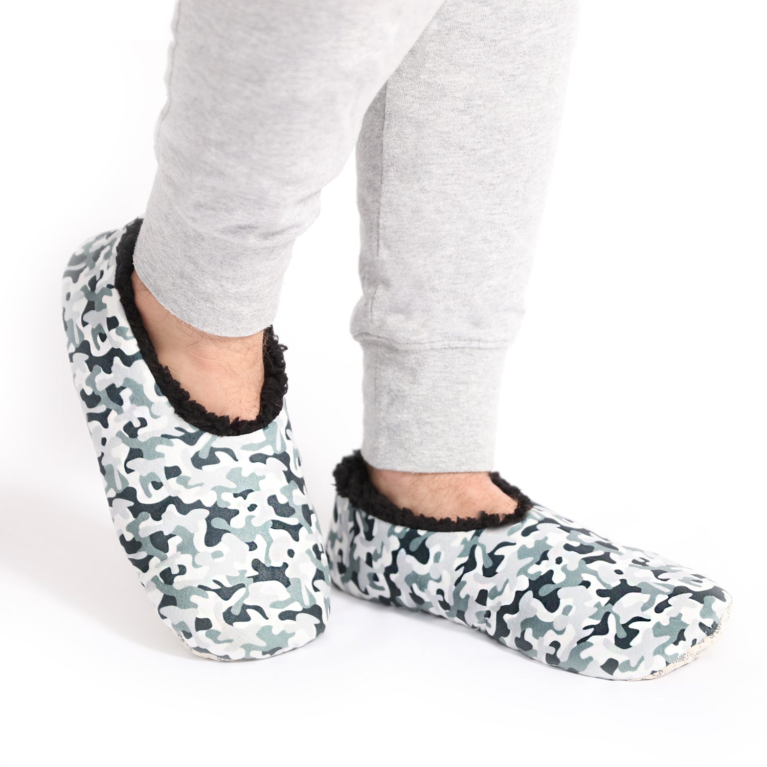 Splosh Slippers - Men's Velvet Light Grey Camo