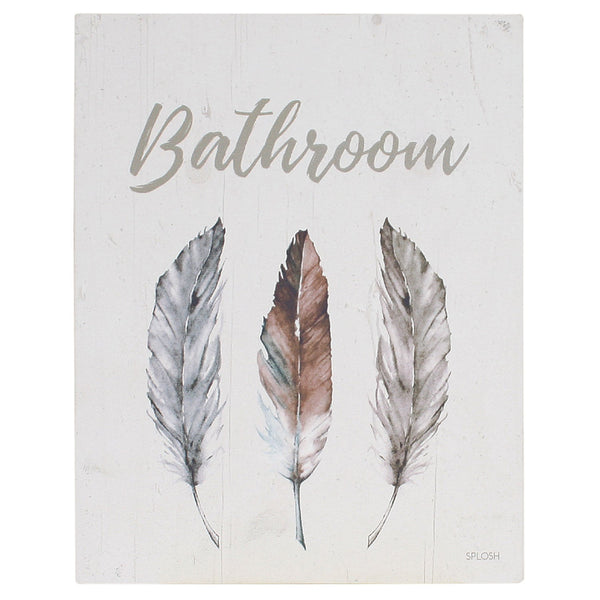 Splosh Spirit Door Plaque - Bathroom