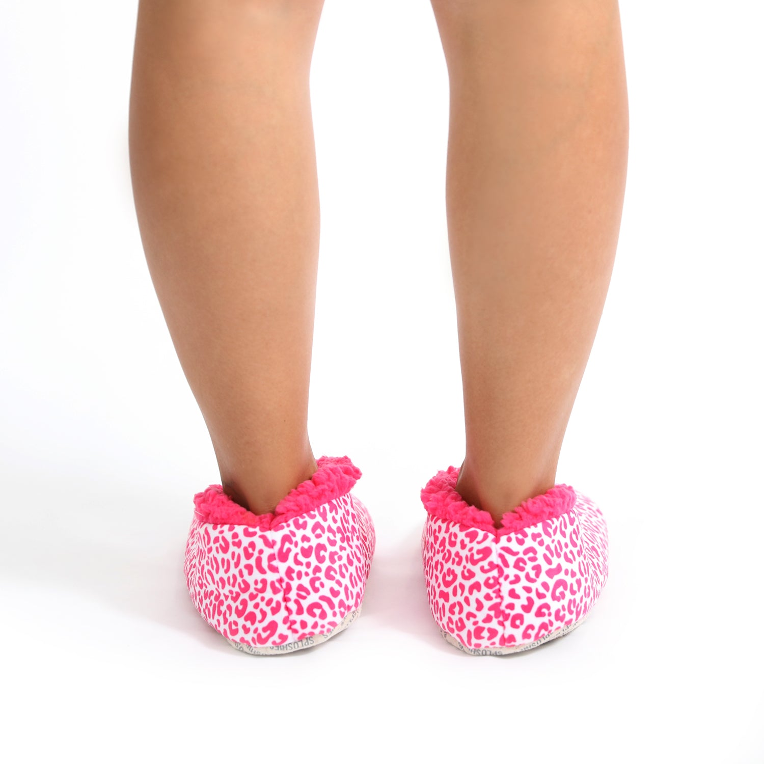 Splosh Slippers - Women's Velvet Leopard Pink