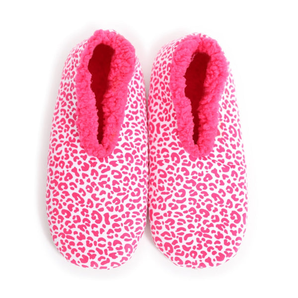 Splosh Slippers - Women's Velvet Leopard Pink