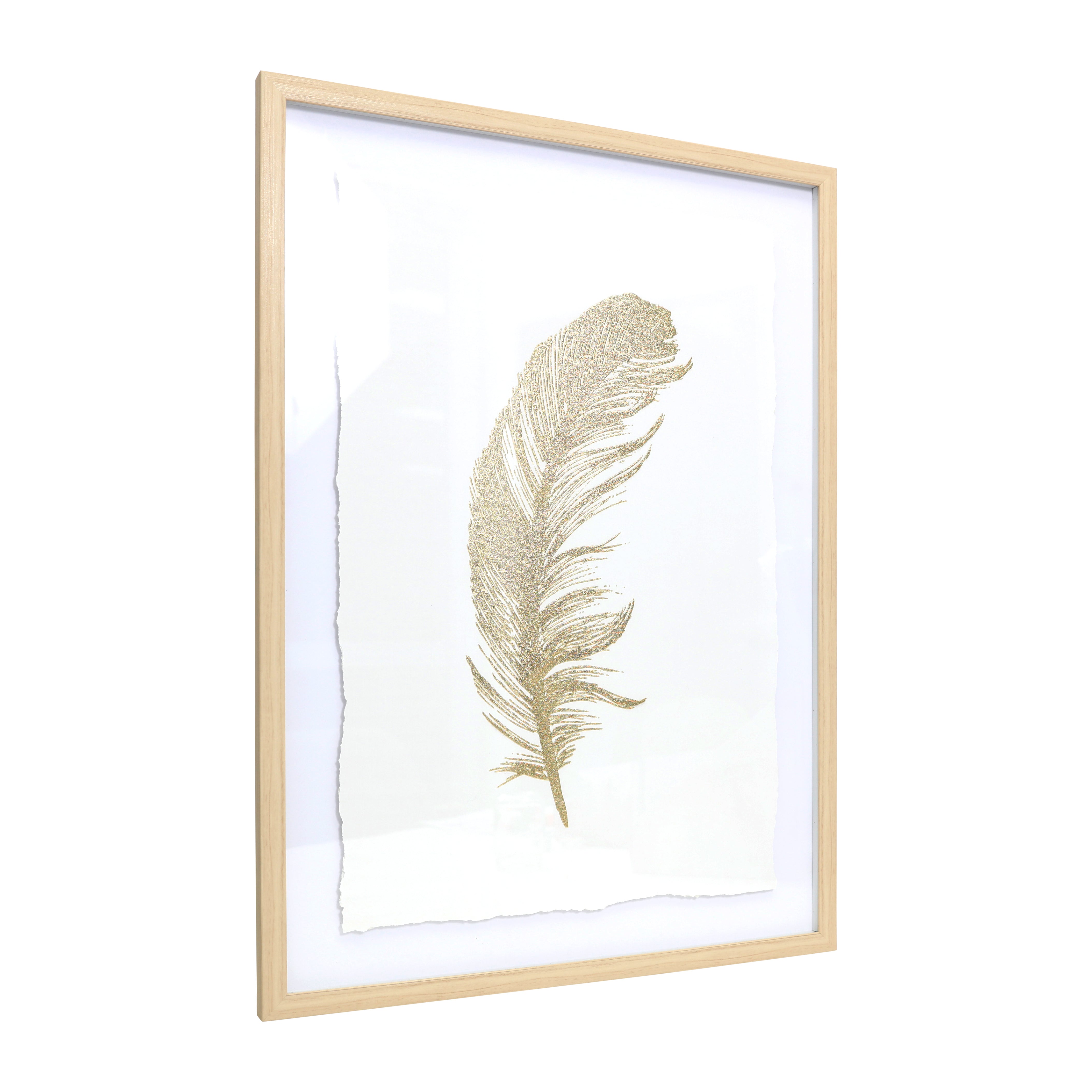 Splosh - Tranquil - Framed Wall Art 44x46- Gold Leaf