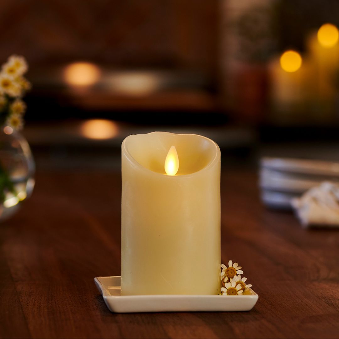 Luminara Ivory Pillar - Indoor 3.0" x 4.5"