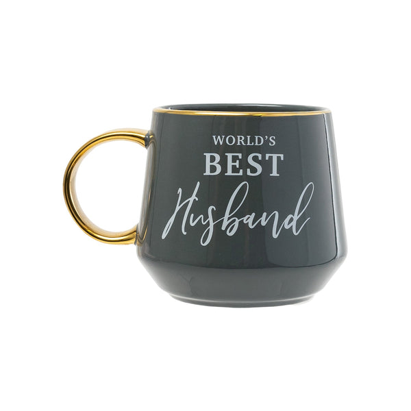 Show him how much he means to you with this 'Worlds best Husband' mug. Make him smile and celebrate your love in a unique, stylish way.