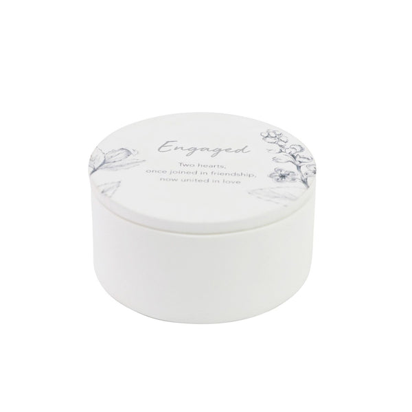 Splosh Wedding - Engaged Round Trinket Box