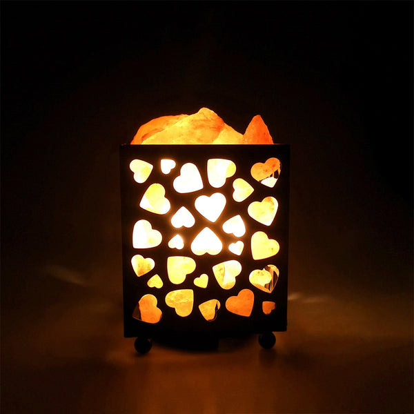 Himalayan Glow - Natural Salt Silhouette Lamp - Hearts