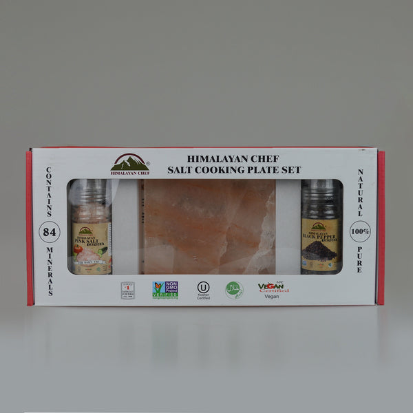 Himalayan Chef - Pink Salt Cooking Plate Set