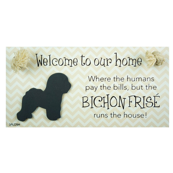 Splosh Precious Pets Hanging Sign - Bichon Frise