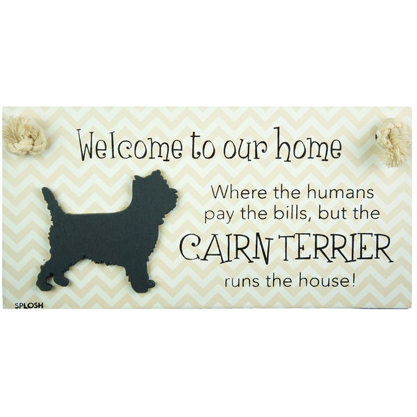 Splosh Precious Pets Hanging Sign - Cairn Terrier