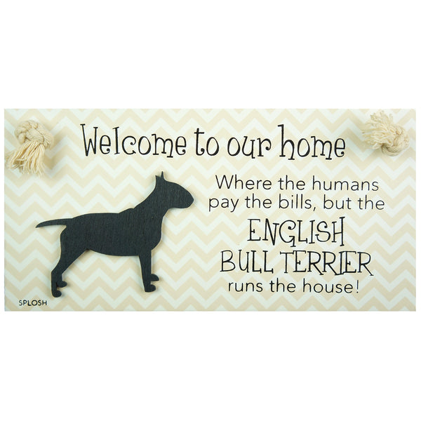 Splosh Precious Pets Hanging Sign - Bull Terrier