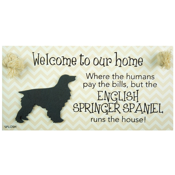 Splosh Precious Pets Hanging Sign - English Springer Spaniel