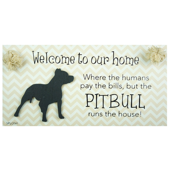 Splosh Precious Pets Hanging Sign - Pitbull