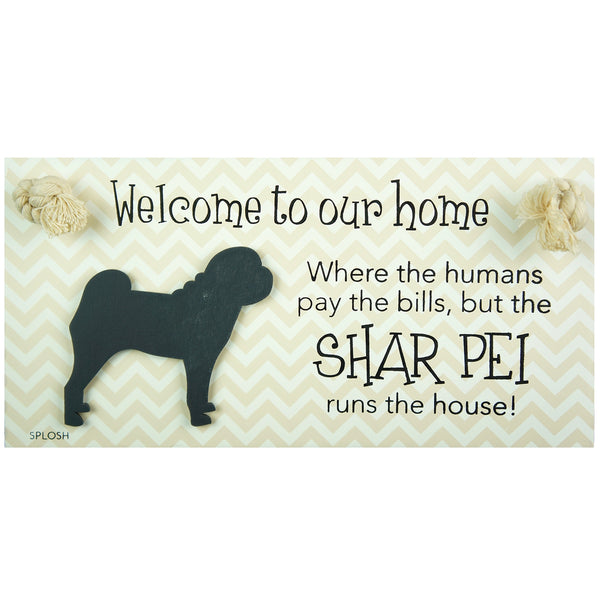 Splosh Precious Pets Hanging Sign - Shar Pei