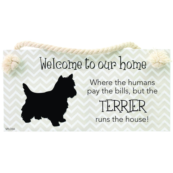 Splosh - Precious Pets - Hanging Sign - Terrier