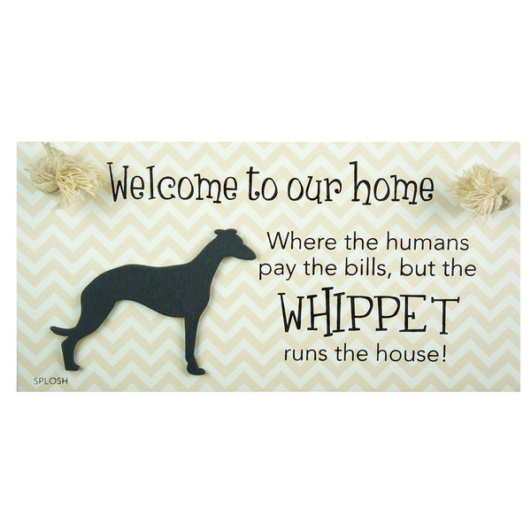 Splosh Precious Pets Hanging Sign - Whippet