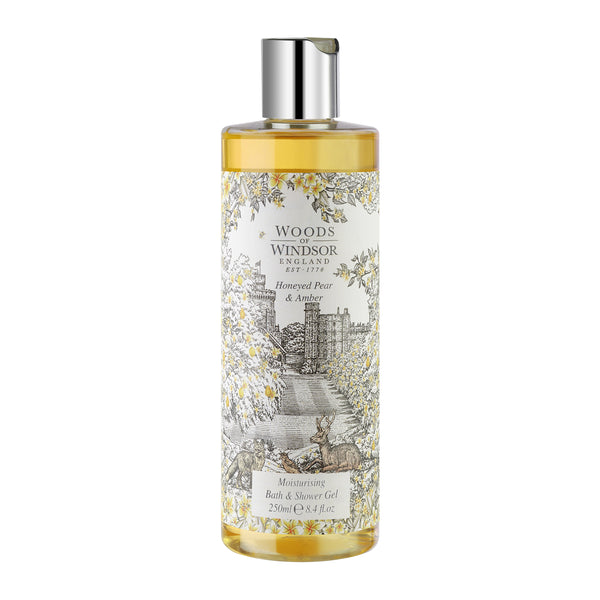 Woods of Windsor Pear & Amber Bath & Shower Gel (250ml)