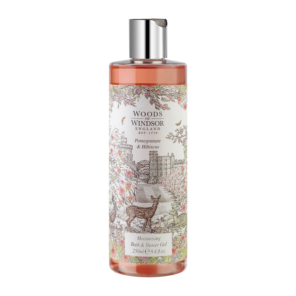Woods of Windsor Pomegranate & Hibiscus Bath & Shower Gel (250ml)
