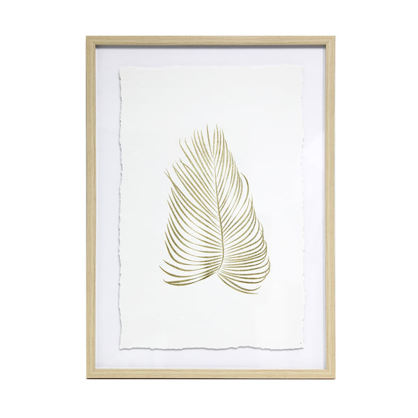 Splosh - Tranquil - Framed Wall Art 44x46- Gold Leaf